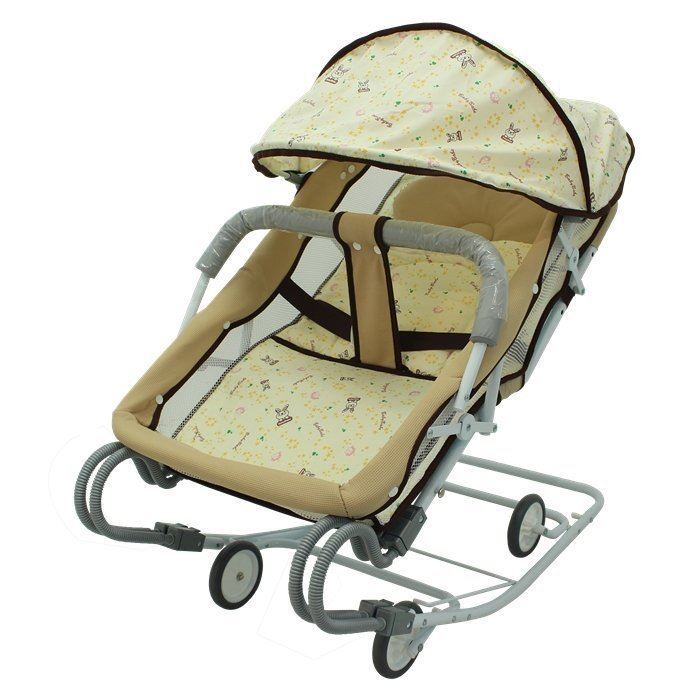 Babybabe 同富 雙管加寬彈搖椅