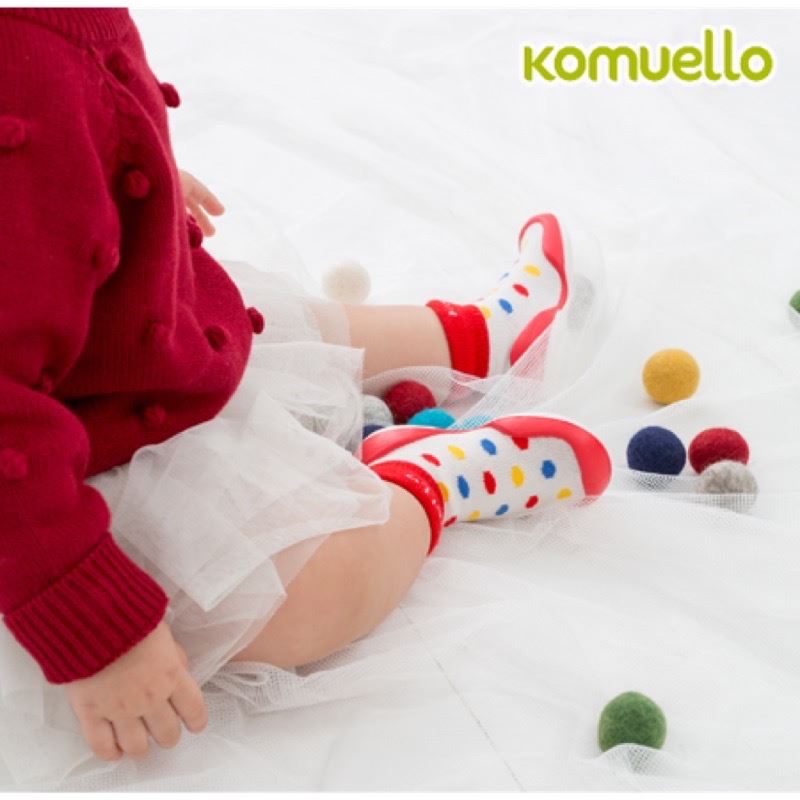 GGOMOOSIN 彩色豆豆學步鞋