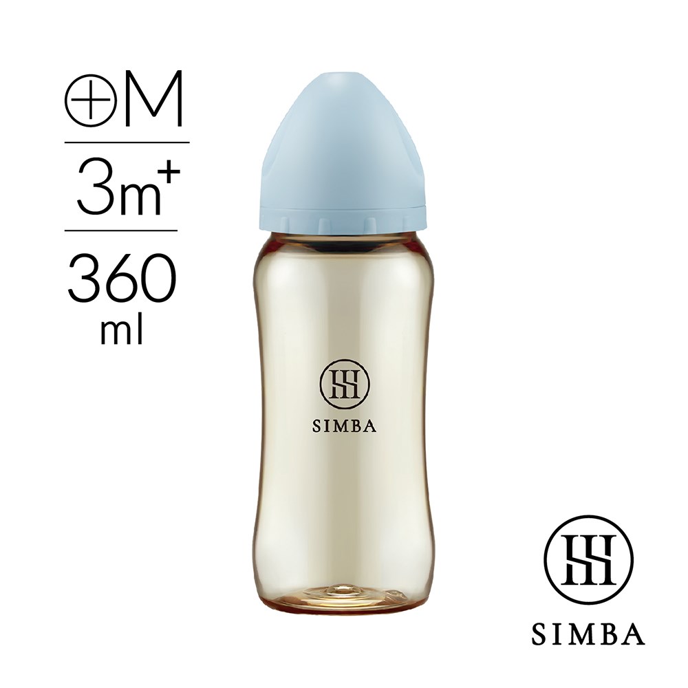 小獅王辛巴 蘊蜜鉑金PPSU寬口防脹氣奶瓶360ml