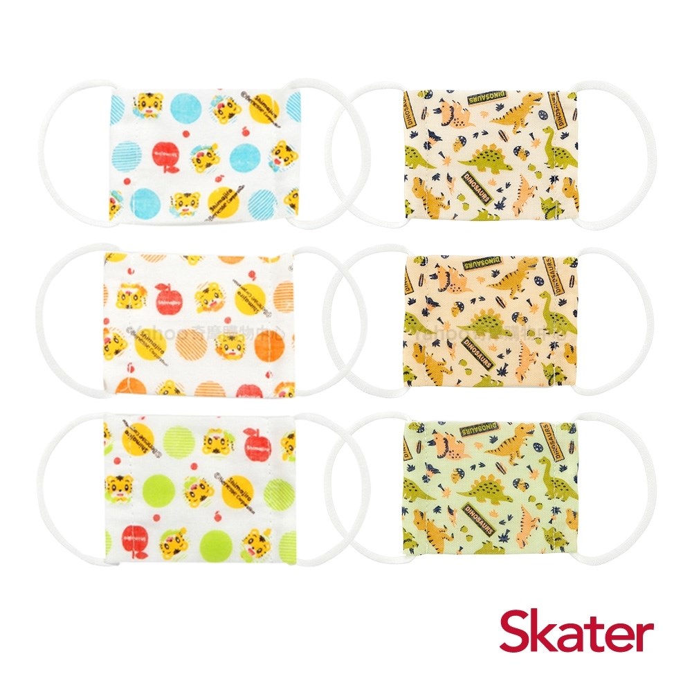 Skater 迷你紗布口罩-恐龍 巧虎 (非醫療用)