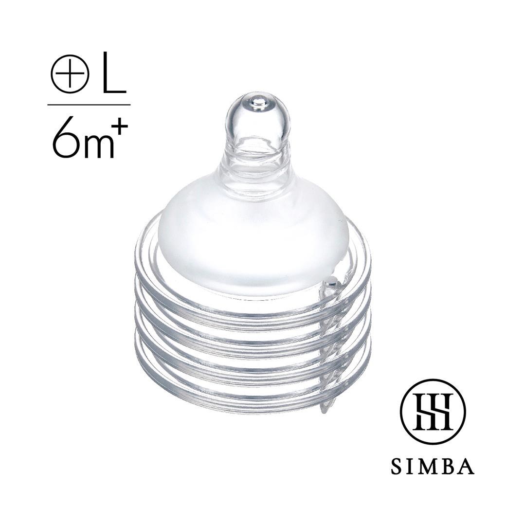 小獅王simba 辛巴 超柔防脹氣寬口十字孔奶嘴(4入)