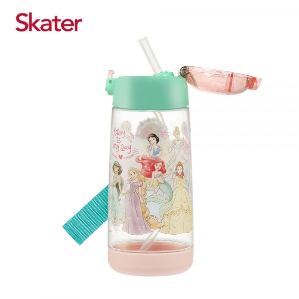 Skater PET吸管水壺(480ml)工程車 直升機 巧虎 寶可夢