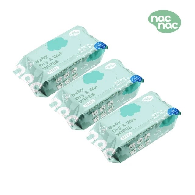 nac nac 乾濕二用紗布巾 