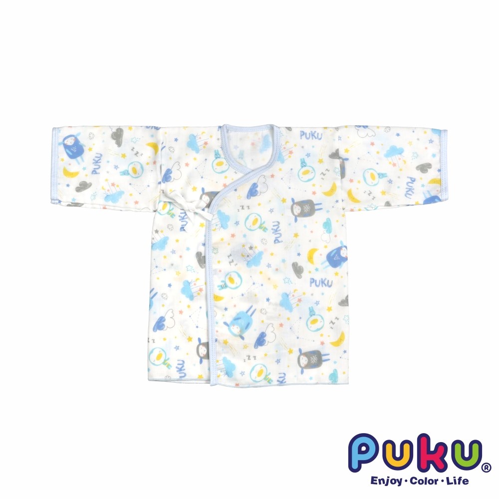 PUKU藍色企鵝 紗布印花肚衣