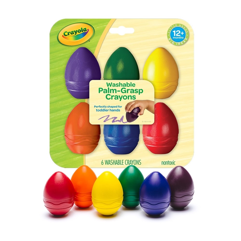 美國繪兒樂 Crayola 幼兒可水洗掌握蛋型蠟筆