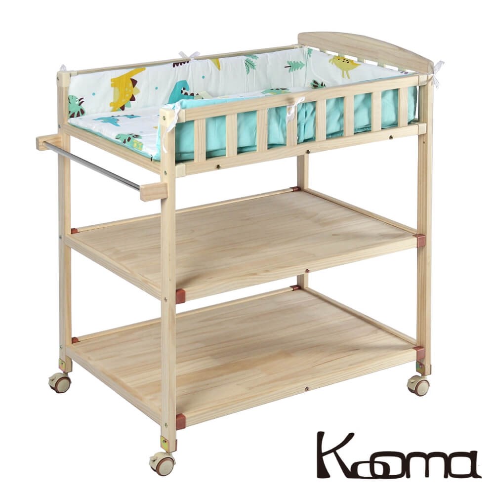 Kooma 嬰兒實木尿布台置物架