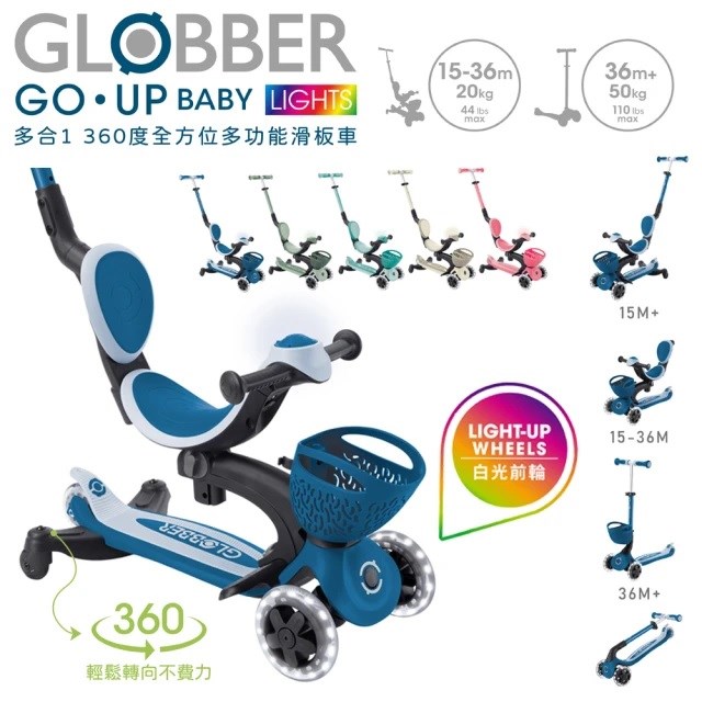  哥輪步GLOBBER GO‧UP 360度多功能滑板車