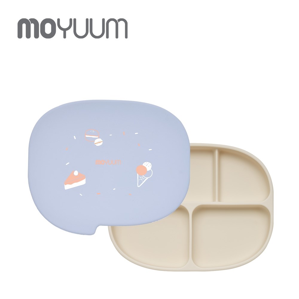 MOYUUM 韓國 白金矽膠吸盤式餐盤盒