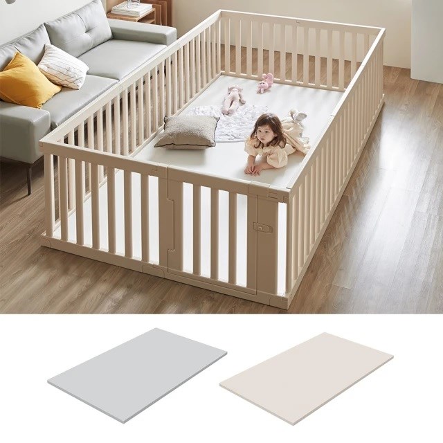 韓國 Alzipmat 兒童遊戲場組合-含地墊(象牙白G系列 200x140CM)