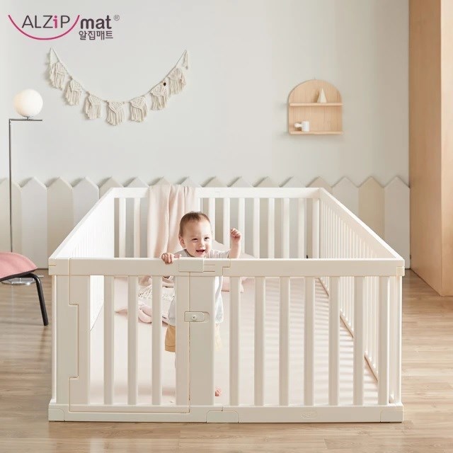 韓國 Alzipmat 兒童遊戲場組合-含地墊(象牙白G系列 200x140CM)