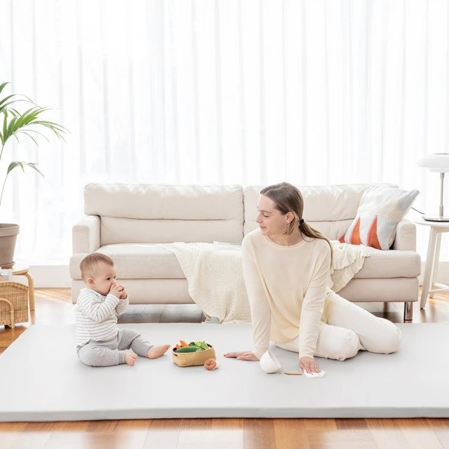 韓國 Alzipmat 兒童遊戲場組合-含地墊(象牙白G系列 200x140CM)