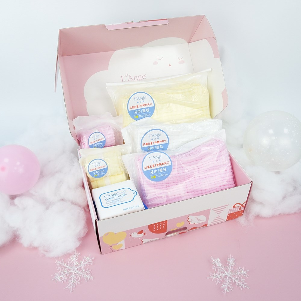 L'Ange 棉之境 經典純棉紗布巾禮盒組