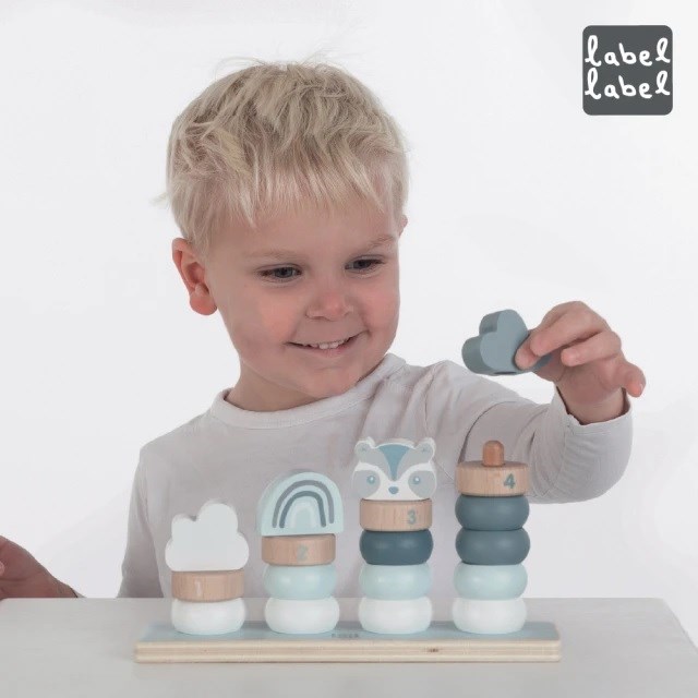 Label Label 木質趣味疊疊樂