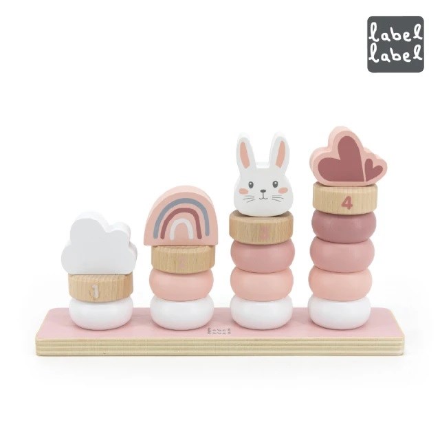 Label Label 木質趣味疊疊樂