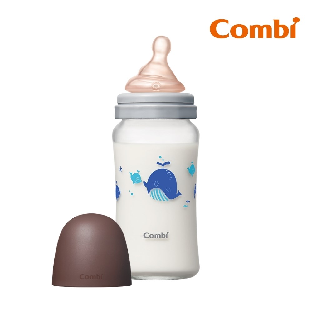 Combi 真實含乳寬口玻璃奶瓶