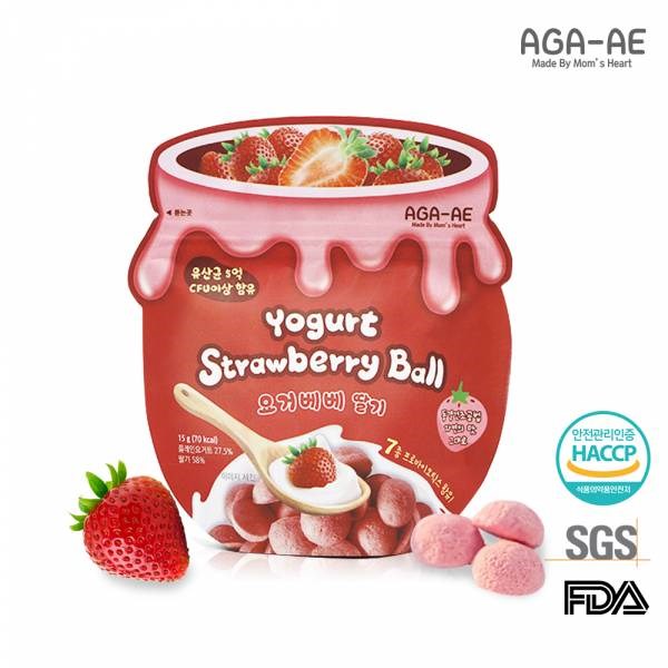  韓國 AGA-AE 益生菌寶寶優格球 15g 口味任選 無添加人工色素 優格餅