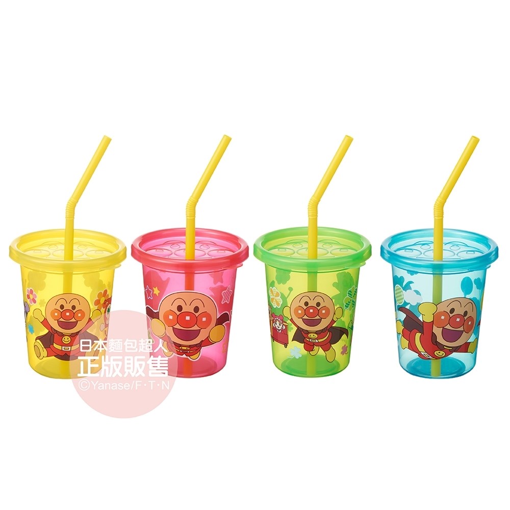 ANPANMAN 麵包超人-AN麵包超人吸管杯4入組(S)Ⅱ