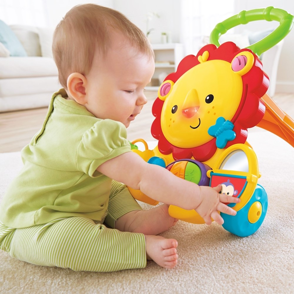 奇哥 Fisher price 費雪 兩用獅子聲光踏步車