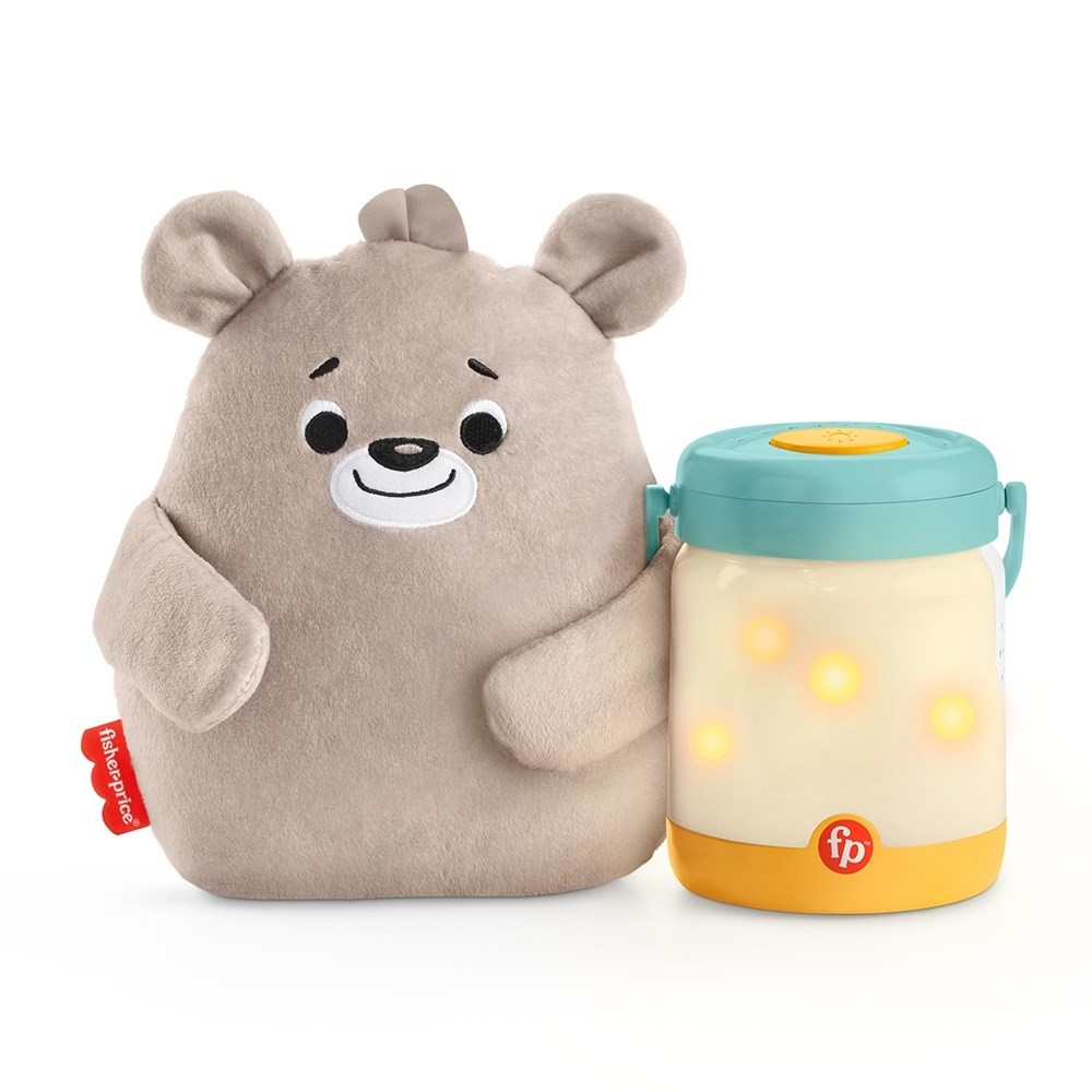 奇哥 Fisher price 費雪 安撫小熊奶瓶投影夜燈