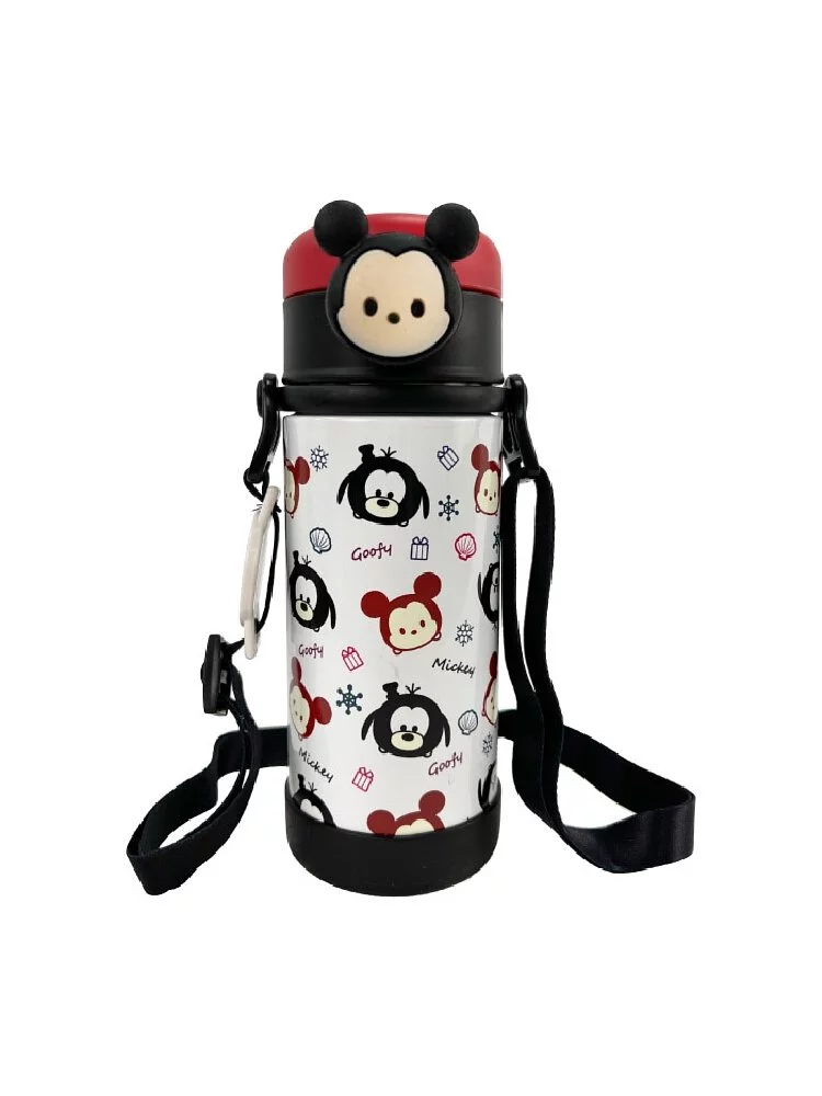 Disney 迪士尼 吸管保溫瓶380ml-揹帶款
