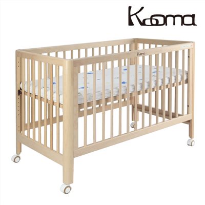  【聊聊享優惠】Kooma 歐式櫸木嬰兒中床 (含透氣冰絲棉冬夏兩用嬰兒床墊)