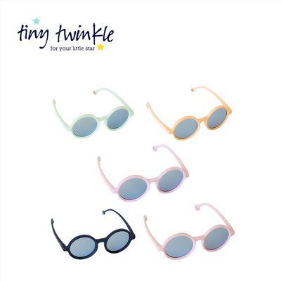 Tiny Twinkle 美國 幼兒圓框太陽眼鏡  (0-3Y) 附收納盒+擦拭布