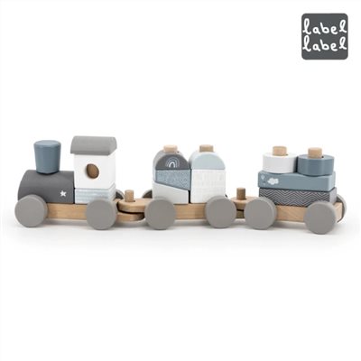 Label Label 木質小火車-兩色可選(採用FSC認證木質製成)