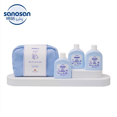 sanosan 珊諾 德國 baby re:mind極潤保養外出旅行組