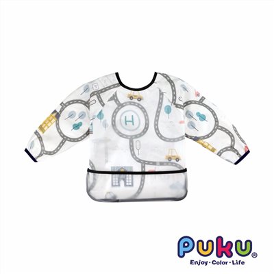 PUKU 長袖立體防水圍兜衣(共四款)