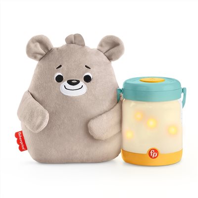 奇哥 Fisher price 費雪 安撫小熊奶瓶投影夜燈