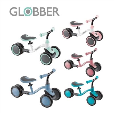 【福利品】 法國 GLOBBER 哥輪步 寶寶平衡嚕嚕車 滑步車 (藍綠色)