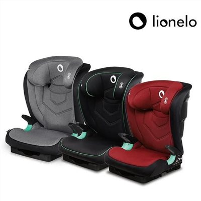 【福利品】波蘭 Lionelo Neal 3-12歲 ISOFIX成長型輔助汽座 (黑色)